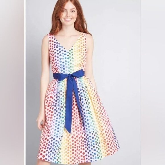 Modcloth Rainbow  Dress - Picture 13 of 16